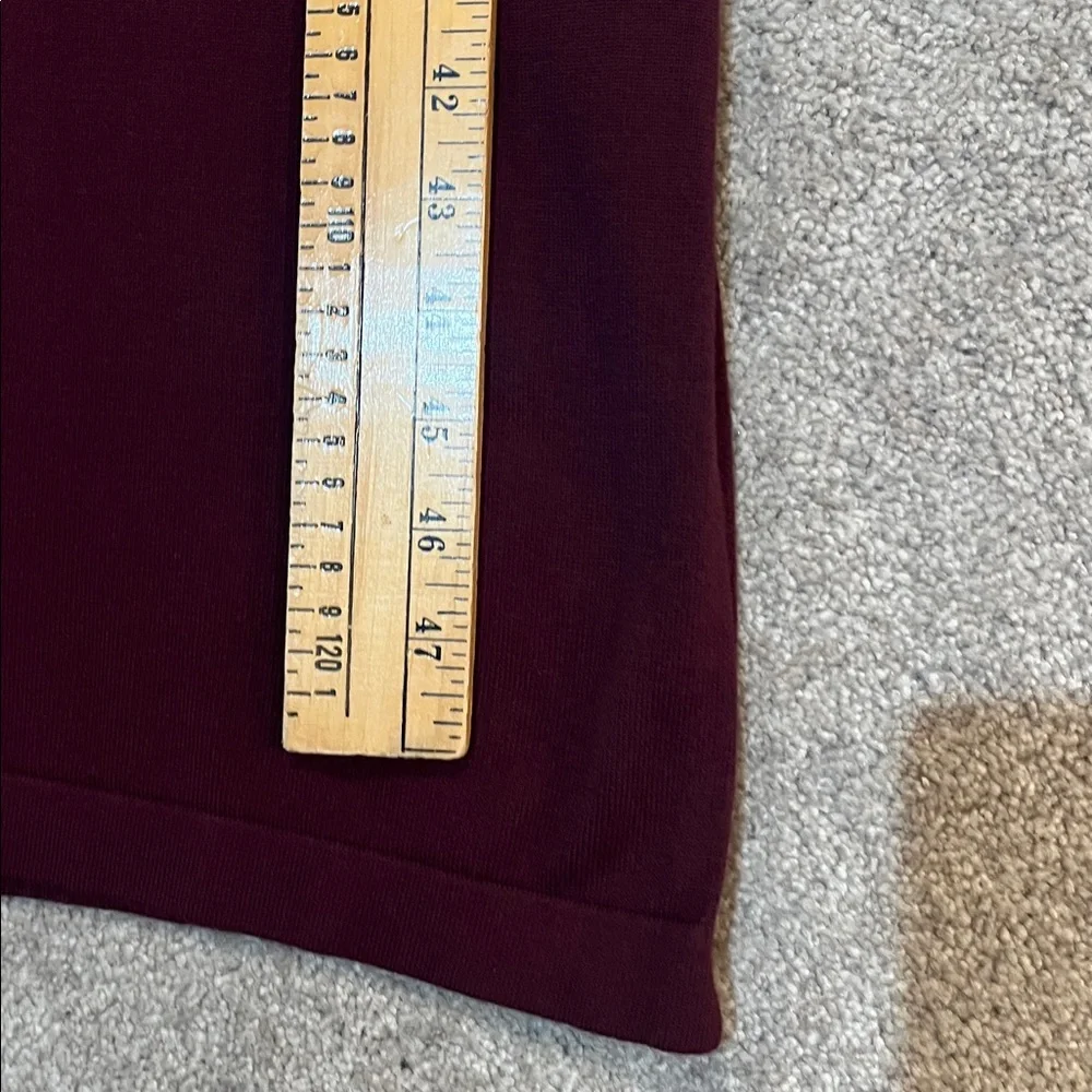 Chelsea28 Burgundy Crewneck Sleeveless Midi Sweater Dress Size - Picture 8 of 9